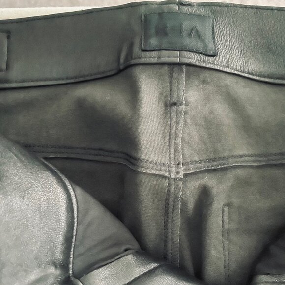 RTA "NOIR"  LAMB LEATHER MID-RISE PANTS - SIZE 25- TAGS ON NEW - Picture 4 of 10